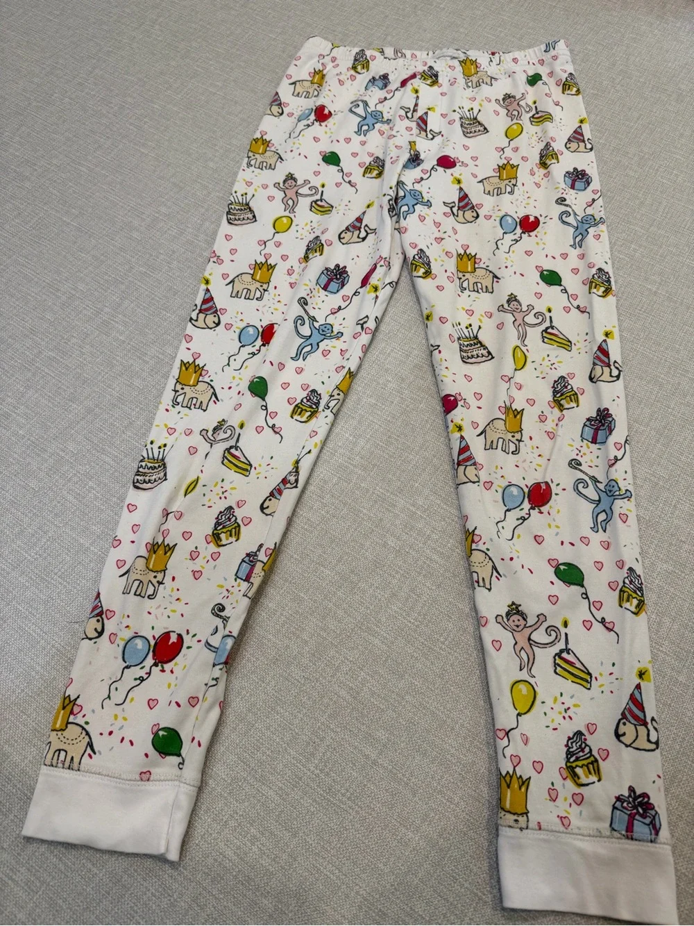 Roller Rabbit Monkey Birthday Pima Cotton Pajama Set Size 14